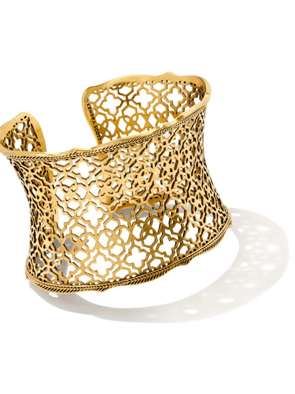 Kendra Scott Gold Filigree Open Cuff Bracelet